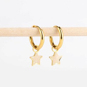 Шарм-подвеска в виде звезды Mrs. Ertha "Twinkle Star", 2 шт